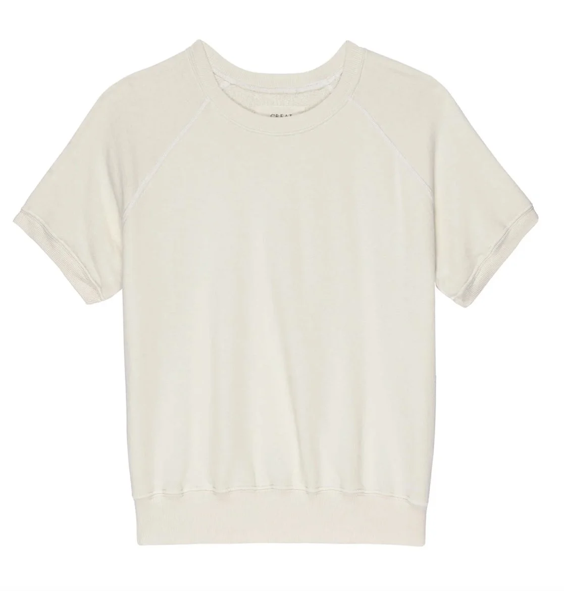 Short Sleeve Dual Color Sweatshirt Buy Glitchez Textured